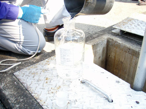 特定有害物質除去に伴う分離槽内水質検査